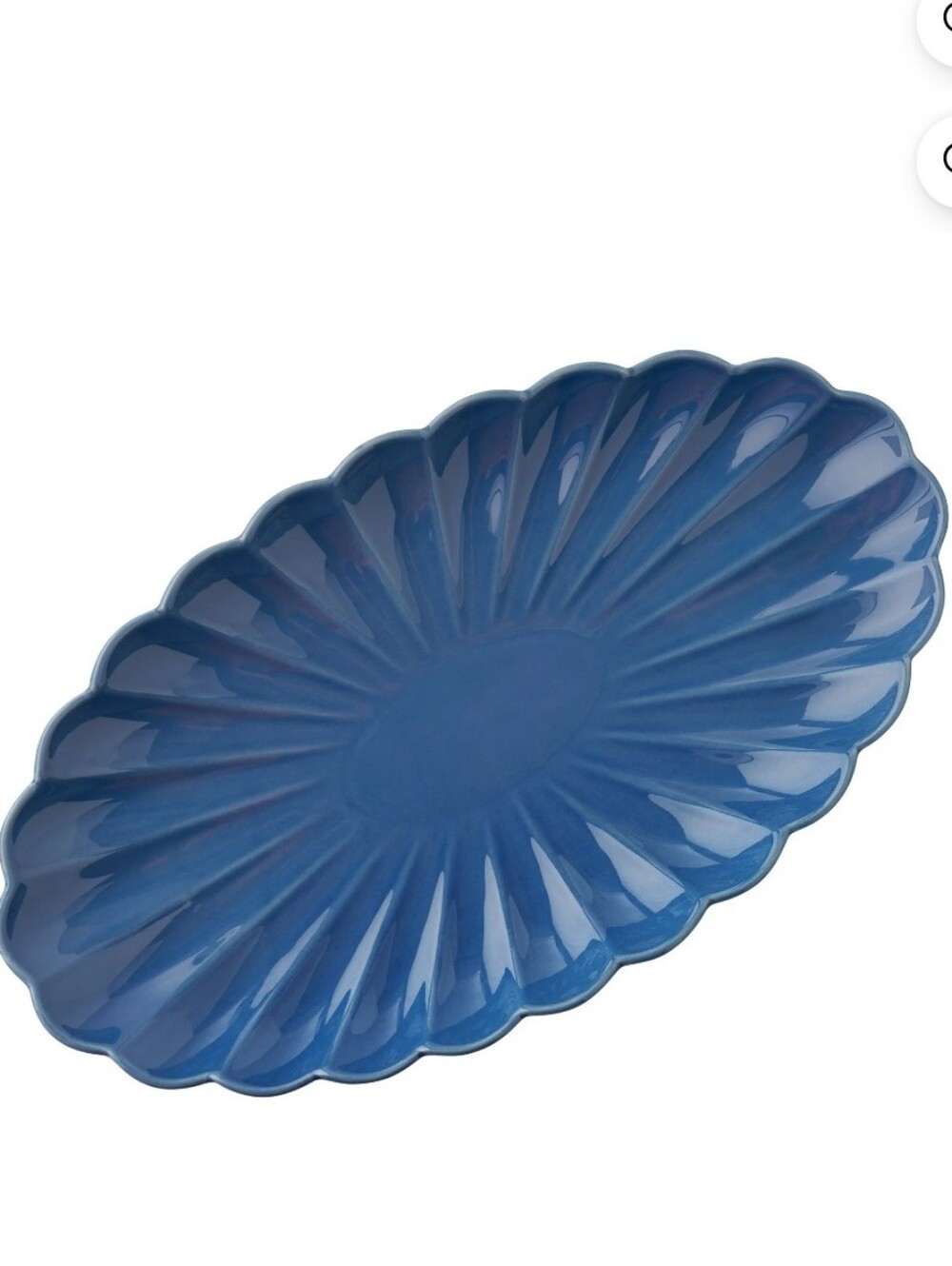 ❤️ New The Pioneer Woman Colette Cobalt Blue Stoneware Platter